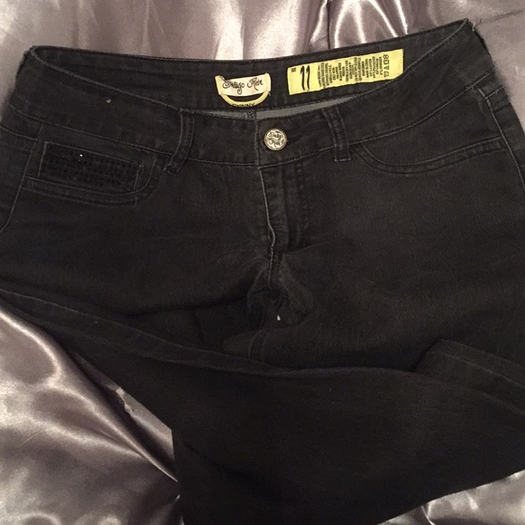 Indigo off black skinny jeans size 11 - Picture 2 of 5